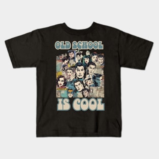 Old School Is Cool Comics Style Kids T-Shirt